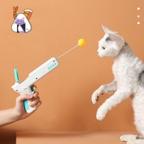 Guncat™/Pistolet à plume interactif pour chat - lumieredeschats