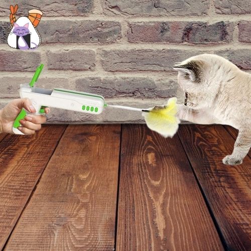 Guncat™/Pistolet à plume interactif pour chat - lumieredeschats